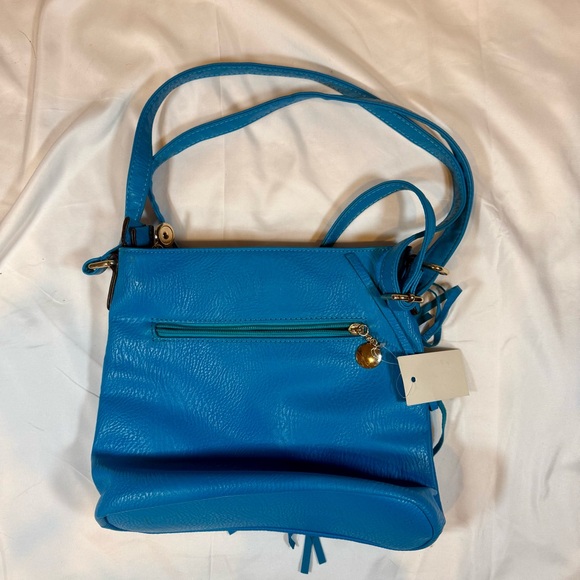 Boho Turquoise Fringe Crossbody Bag Studded Festival Western Coastal Cowgirl - Picture 8 of 9